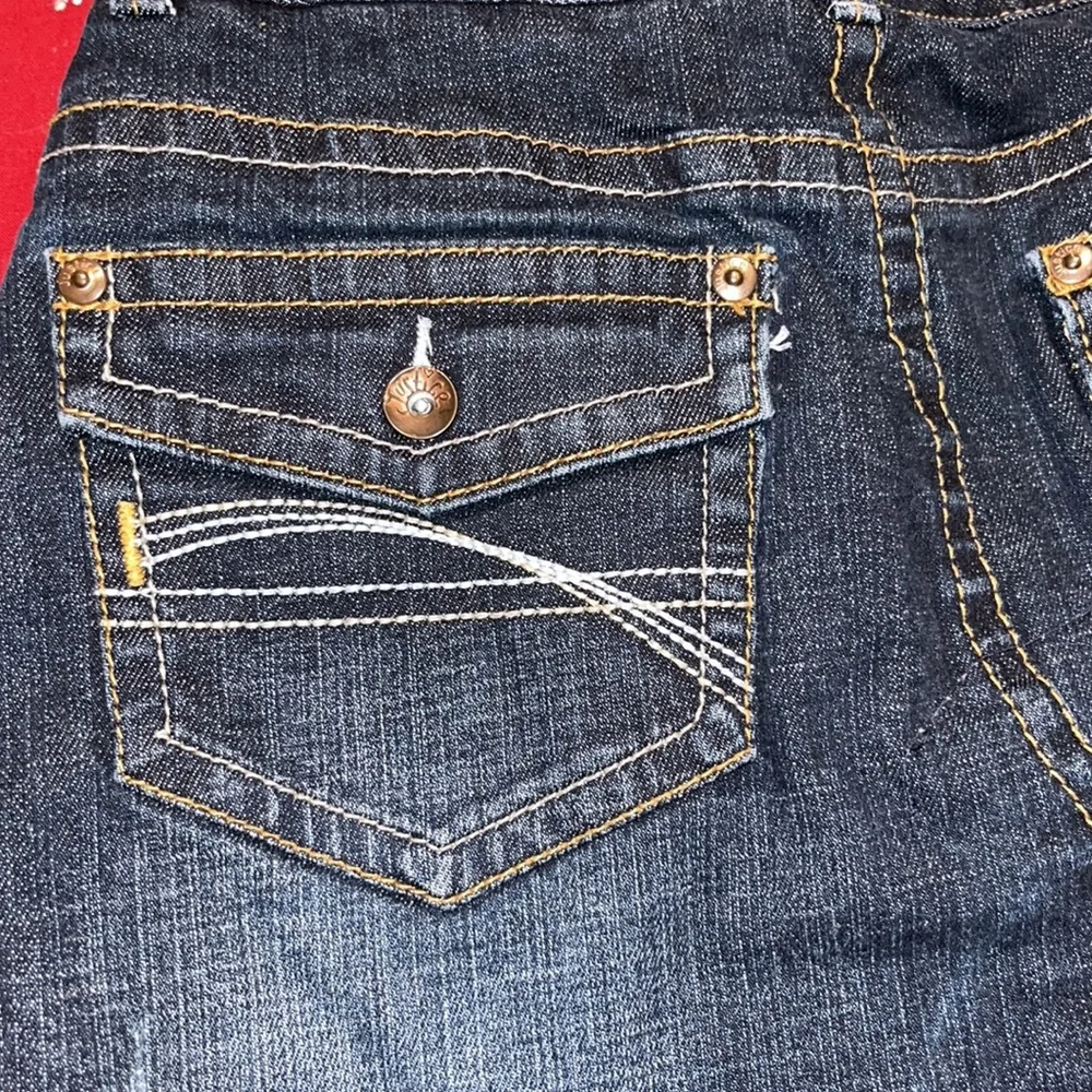 Justice Girls Kids Classic Jean Dark Wash Denim Skirt Dark Wash Sz 14 R EUC